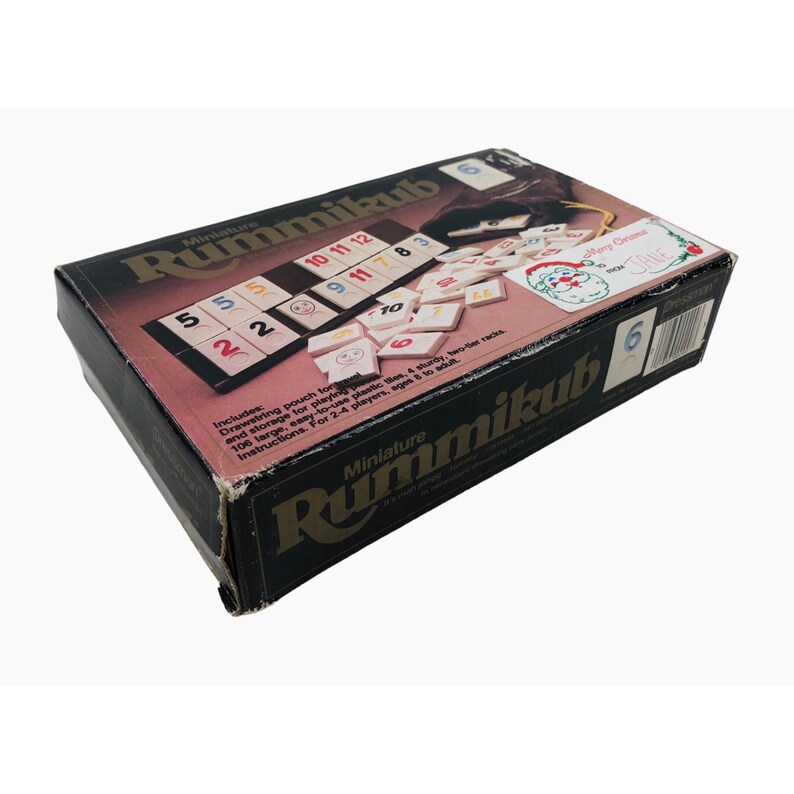 Vintage Rummikub Miniature Tile Rummy Game Travel E Herzano Etsy