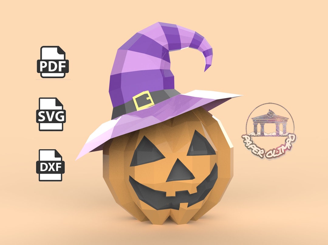 Pumpkin: Papercraft Design, PDF Template, DIY 3D Model, Fanart, Paper ...