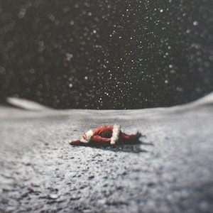 3er Set Klappkarten - Santas View From The Moon | Christmas Is Dead