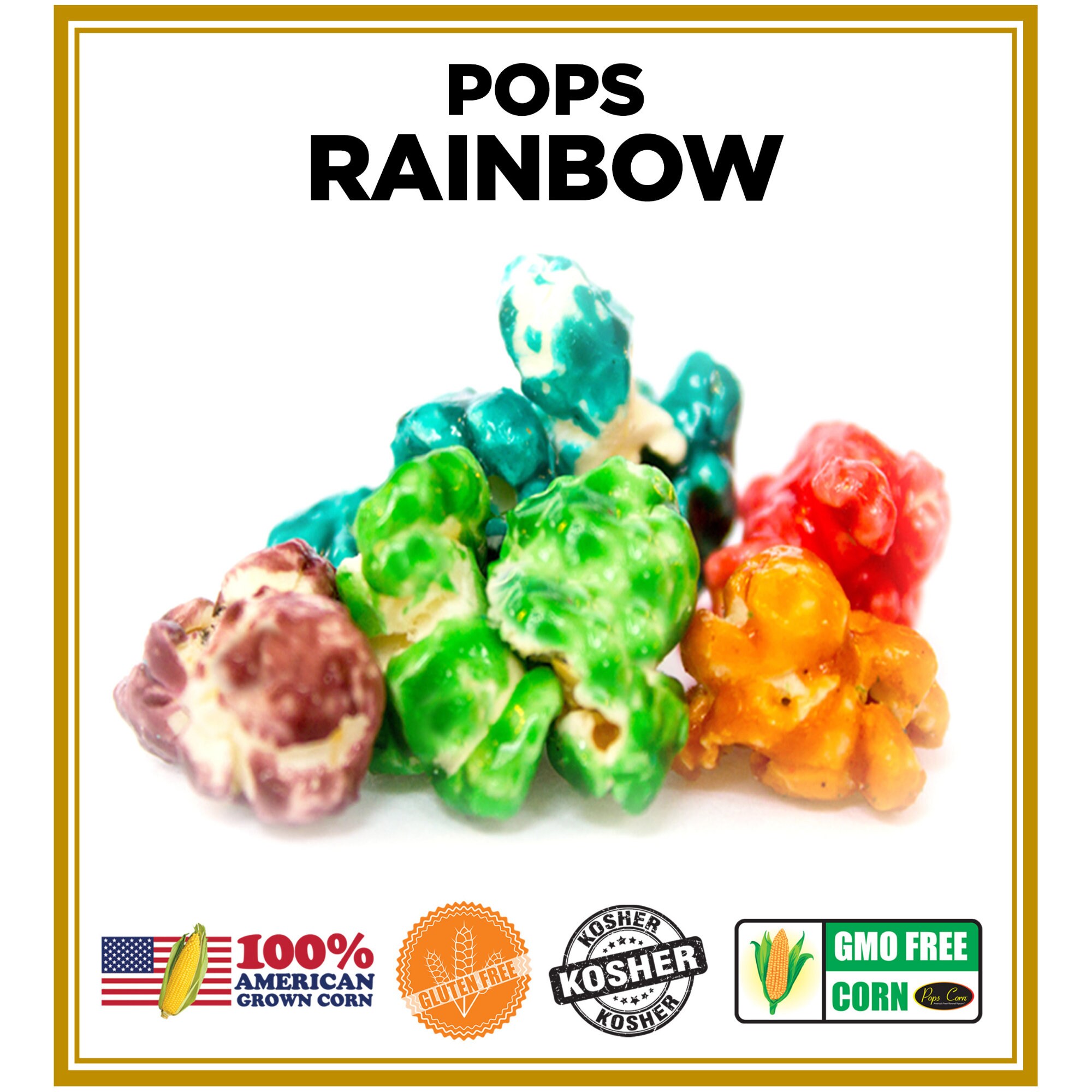 Gourmet Pops Corn BULK/WHOLESALE RAINBOW Popcorn 5 Gal80 Etsy