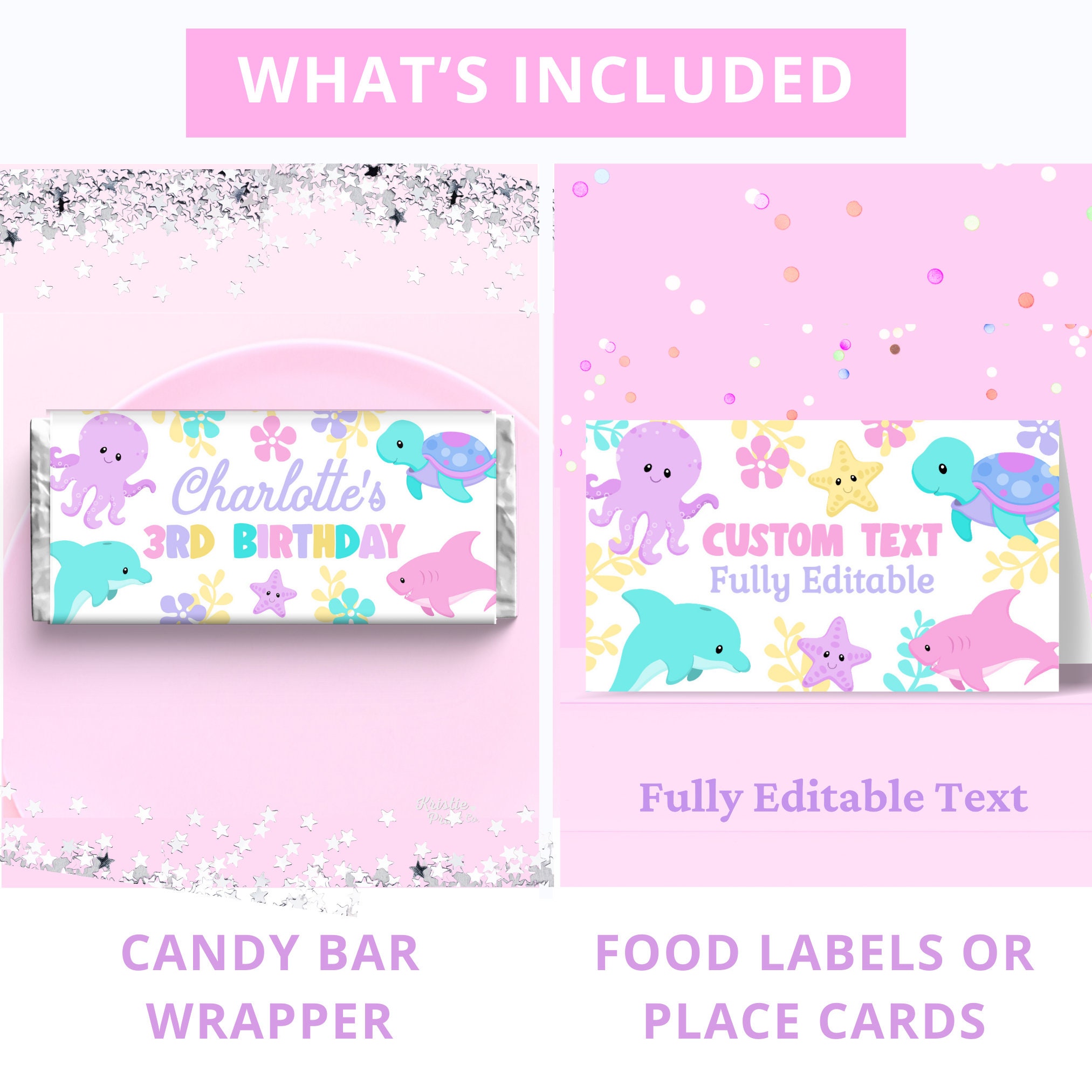 Under the Sea Birthday Party Bundle Under the Sea Invite Under the Sea ...