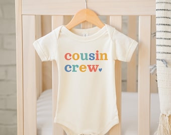 子供用カズン クルー シャツ お揃いのカズン シャツ カズン ギフト 子供用 ビッグ カズン T シャツ カズン クルー ボディスーツ 新登場 幼児用カズン シャツ