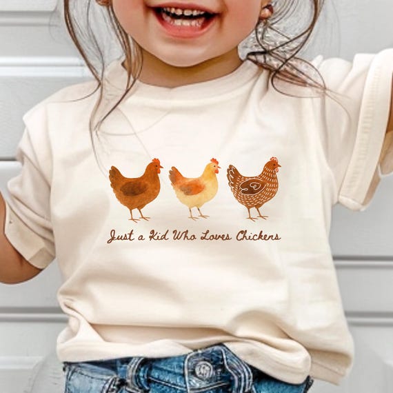 Kids Chicken Shirt Chicken Shirt Toddler Chicken Tee Chicken Lover Gift Funny Kid Shirt Chicken Lovers Shirt Toddler Girl Shirt Cute Chicken
