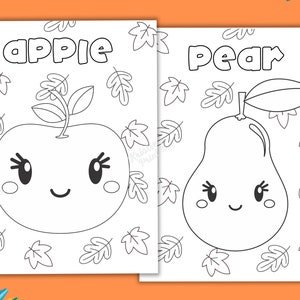 Fruit Worksheets for Kids, Fruit Preschool Worksheets, Kindergarten ...