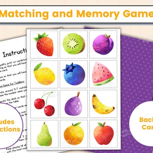 Memory Game: Fresh Food Edition