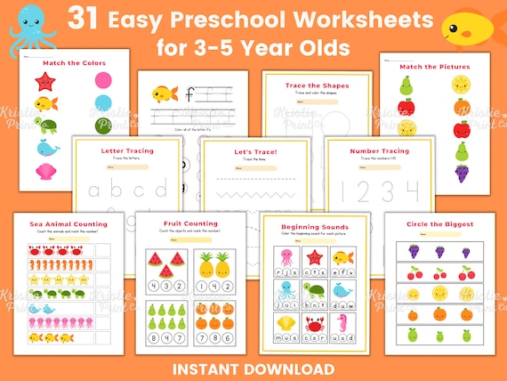 Preschool Worksheets for Kids, Toddler Worksheets, Number Worksheets for Preschool, Kindergarten, Preschool Printables, Homeschool, Letters