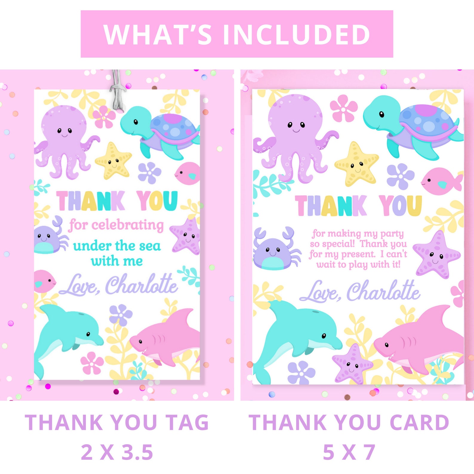 Under the Sea Birthday Party Bundle Under the Sea Invite Under the Sea ...