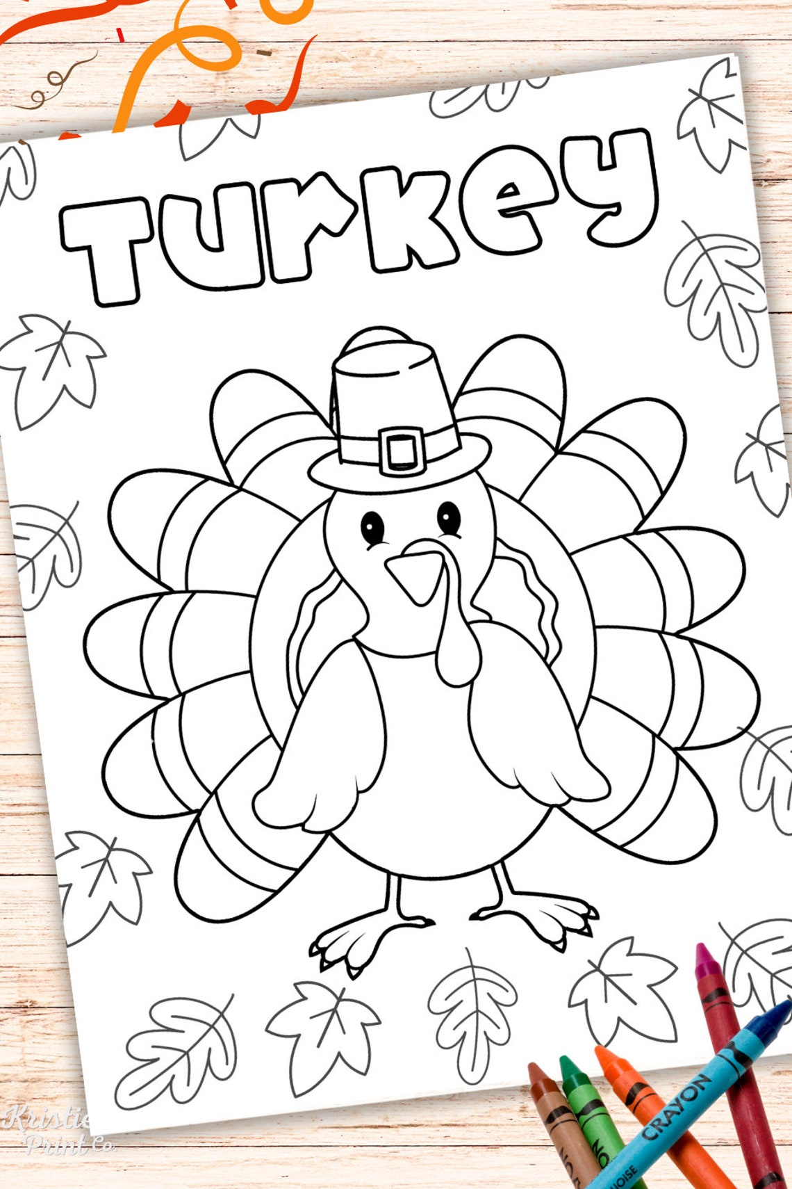 Cute Coloring Turkey Coloring Pages for Kids Kids Party Games ...