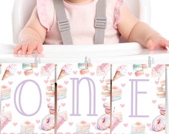 First Birthday High Chair Banner Template Sweet One Highchair Banner Girl 1st Birthday Editable Banner Bunting Banner High Chair One SWE1