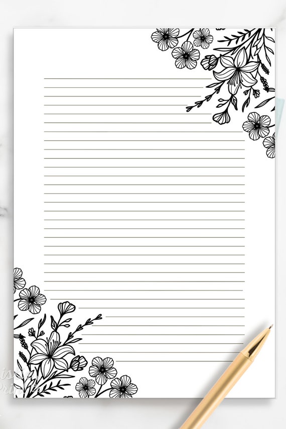 Printable stationery discount