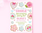 Cookie Decorating Invitation Kids Cooking Party Editable Invitation Decorating Party Baking Birthday Party Invite Printable Invitation
