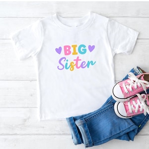 Big Sister Toddler Shirt Announcement Big Sister Gift Big Sister Pregnancy Announcement Big Sister Shirt Big Sister TShirt Cute Toddler Tee