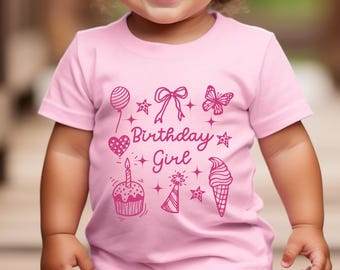 1st Birthday Shirt Girl First Birthday Shirt for Baby Girl Baby Shirt Birthday 1 Year Old Birthday Gift Cake Smash Shirt Birthday Girl Tee