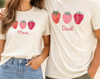 Berry First Birthday Family Shirts Strawberry Matching Shirts Strawberry 1st Birthday Family Tshirts Strawberry Themed Party Mama Daddy Tee