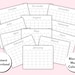 Monthly Blank Calendar, Printable Calendar Template, Horizontal ...