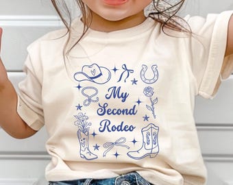 Girl 2nd Rodeo Shirt Girl Rodeo Party Cowgirl 2nd Birthday Western Birthday TShirt Wild West Birthday T Shirt My Second Rodeo Girl 2T Tee