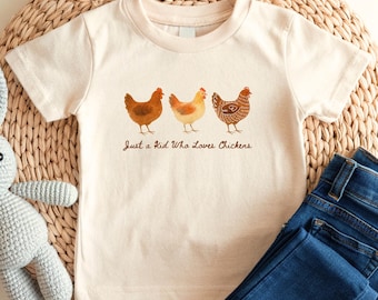 Kids Chicken Shirt Chicken Shirt Toddler Chicken Tee Chicken Lover Gift Funny Kid Shirt Chicken Lovers Shirt Toddler Girl Shirt Cute Chicken