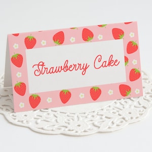 Étiquettes fraises pour le premier anniversaire des petits fruits - Décorations d'anniversaire aux fraises pour le premier anniversaire des fraises