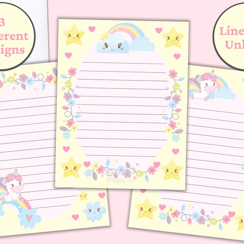Lined Stationery - Etsy