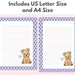 Puppy Stationary, Animal Stationery, Printable Stationery Dog ...
