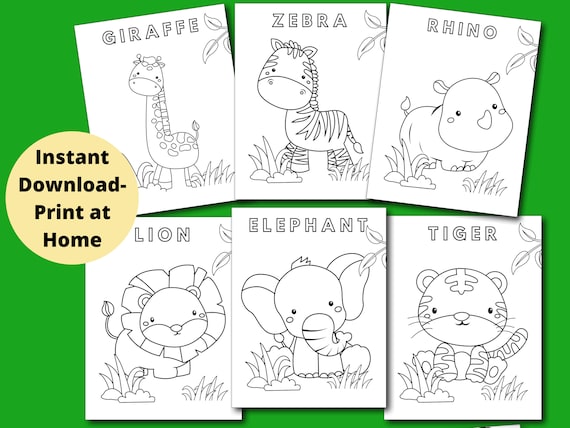 Animal Coloring Pages 6 Printable Animal Coloring Pages for