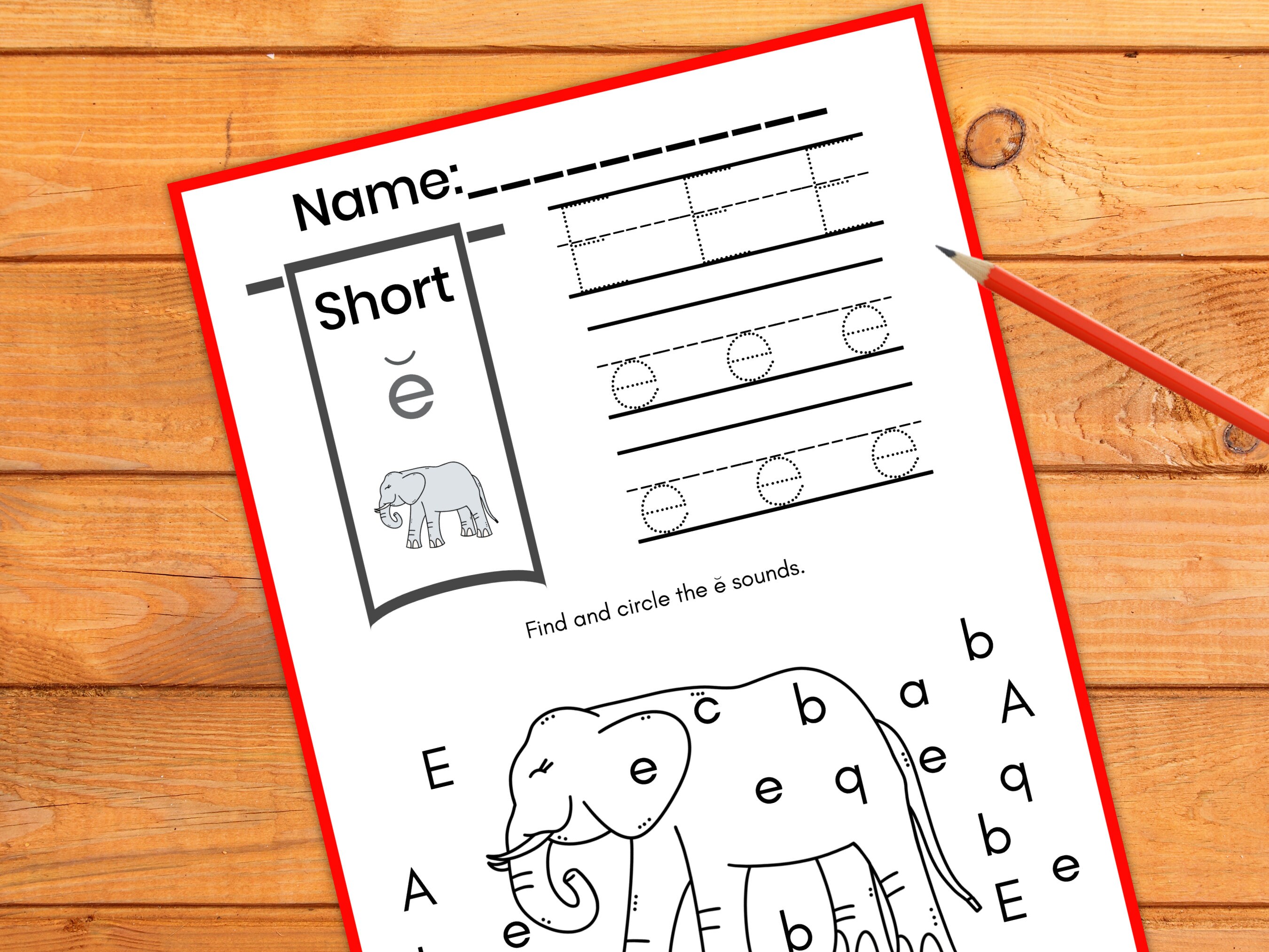 Letter E Worksheet Printables, Phonics Worksheets, Kindergarten ...
