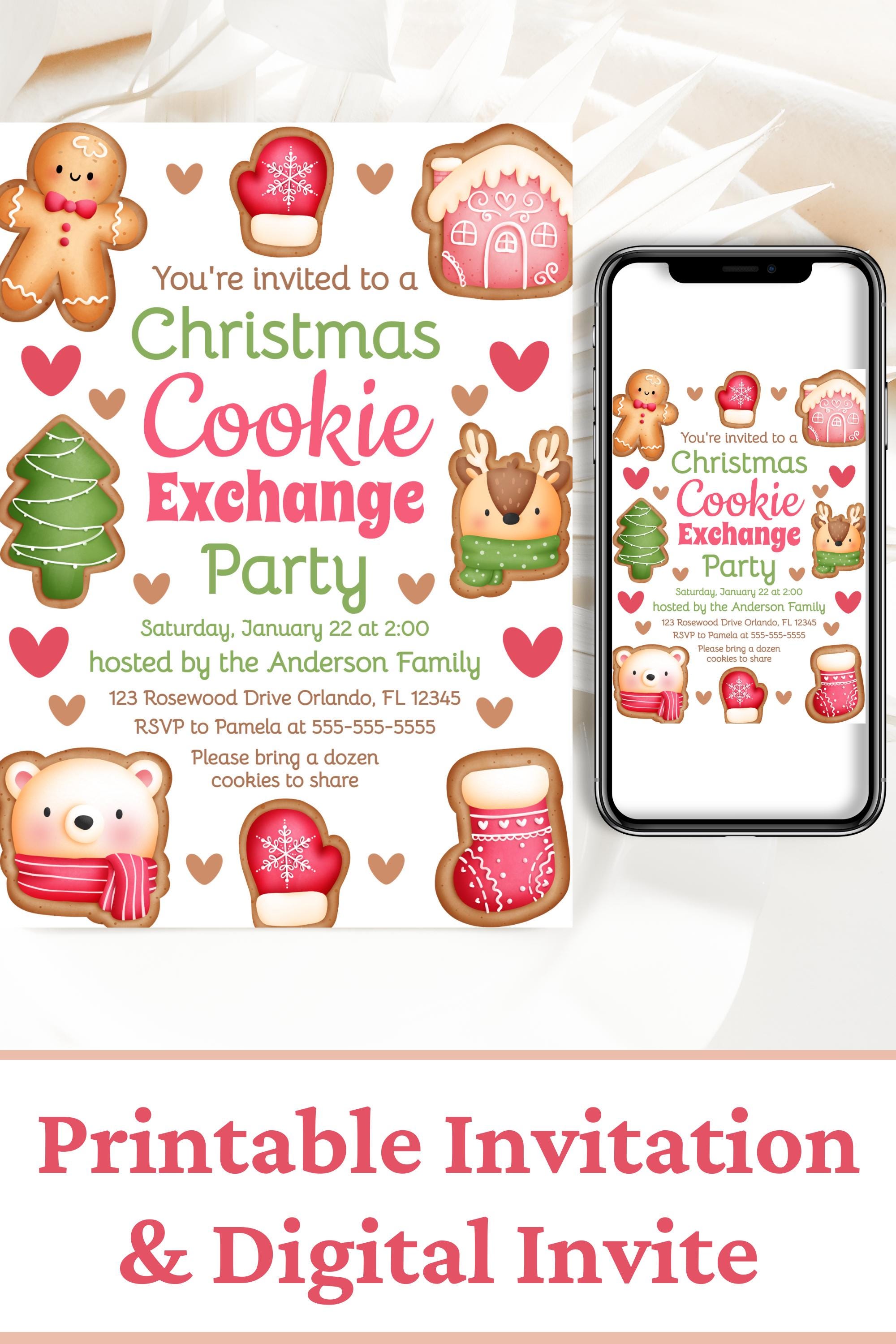Cookie Swap Invitation Cookie Exchange Invitation Template Cookie Swap