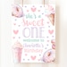 Sweet One Birthday Poster Girls 1st Birthday Donut Sweet One Party ...