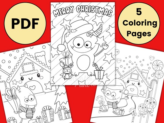 Printable Christmas Ornament Coloring Activity for Kids – Kudzu Monster