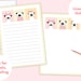 Pug Stationary Stationery Kawaii Dog Stationery for Kids - Etsy