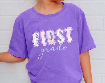 First Grade Shirt Back To School Shirt First Day Of School Kids School Shirt Elementary School Girl School Shirt Cute Grandmillenal Preppy