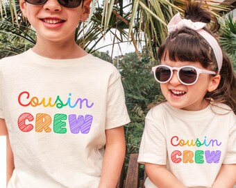 子供用カズン クルー シャツ お揃いのカズン シャツ カズン ギフト 子供用 ビッグ カズン T シャツ カズン クルー ボディスーツ 新登場 幼児用カズン シャツ
