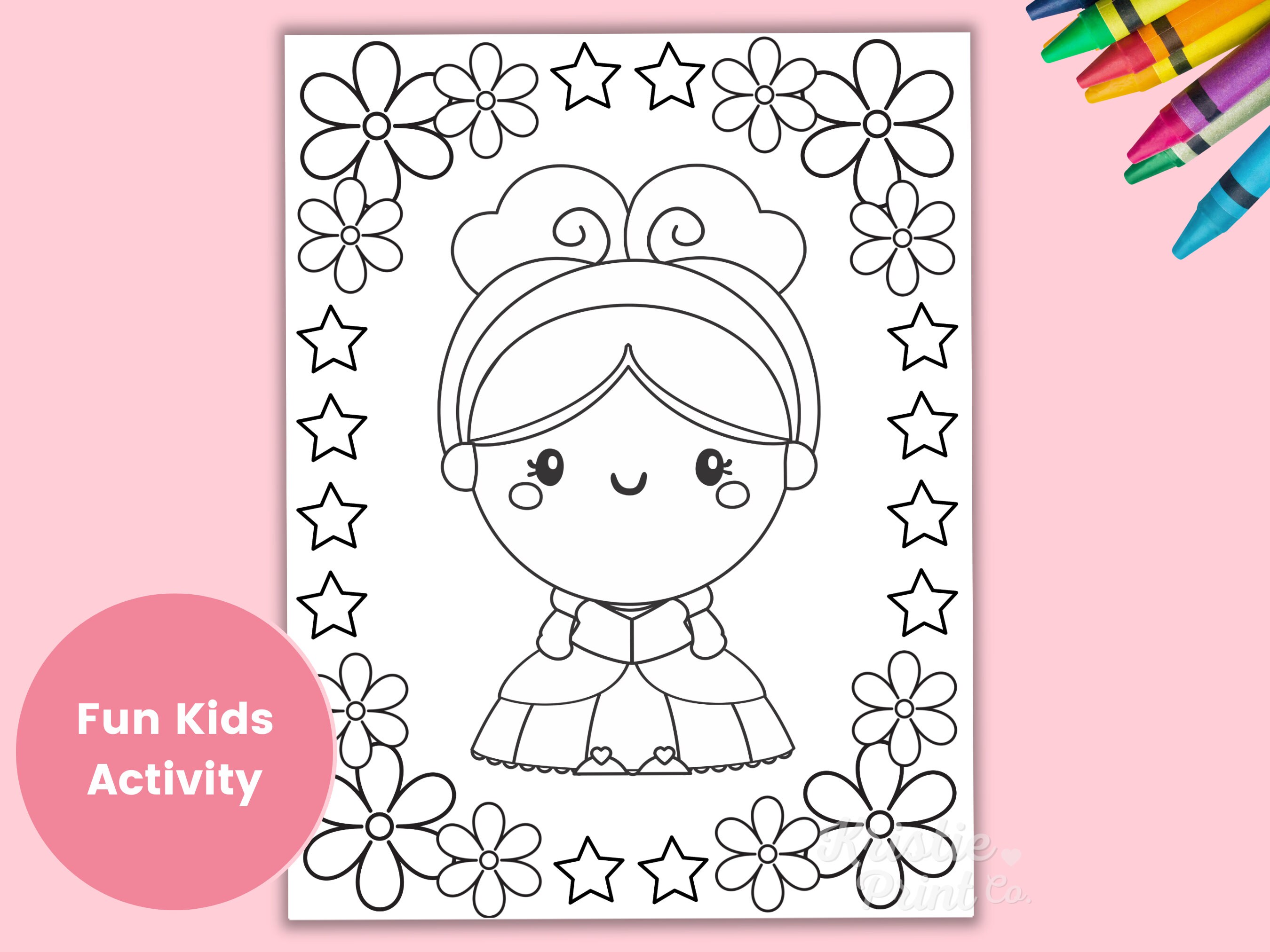 Girls Coloring Pages Printable, Unicorn Coloring Pages for Kids, Kids