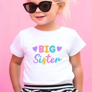 Big Sister Toddler Shirt Announcement Big Sister Gift Big Sister Pregnancy Announcement Big Sister Shirt Big Sister TShirt Cute Toddler Tee