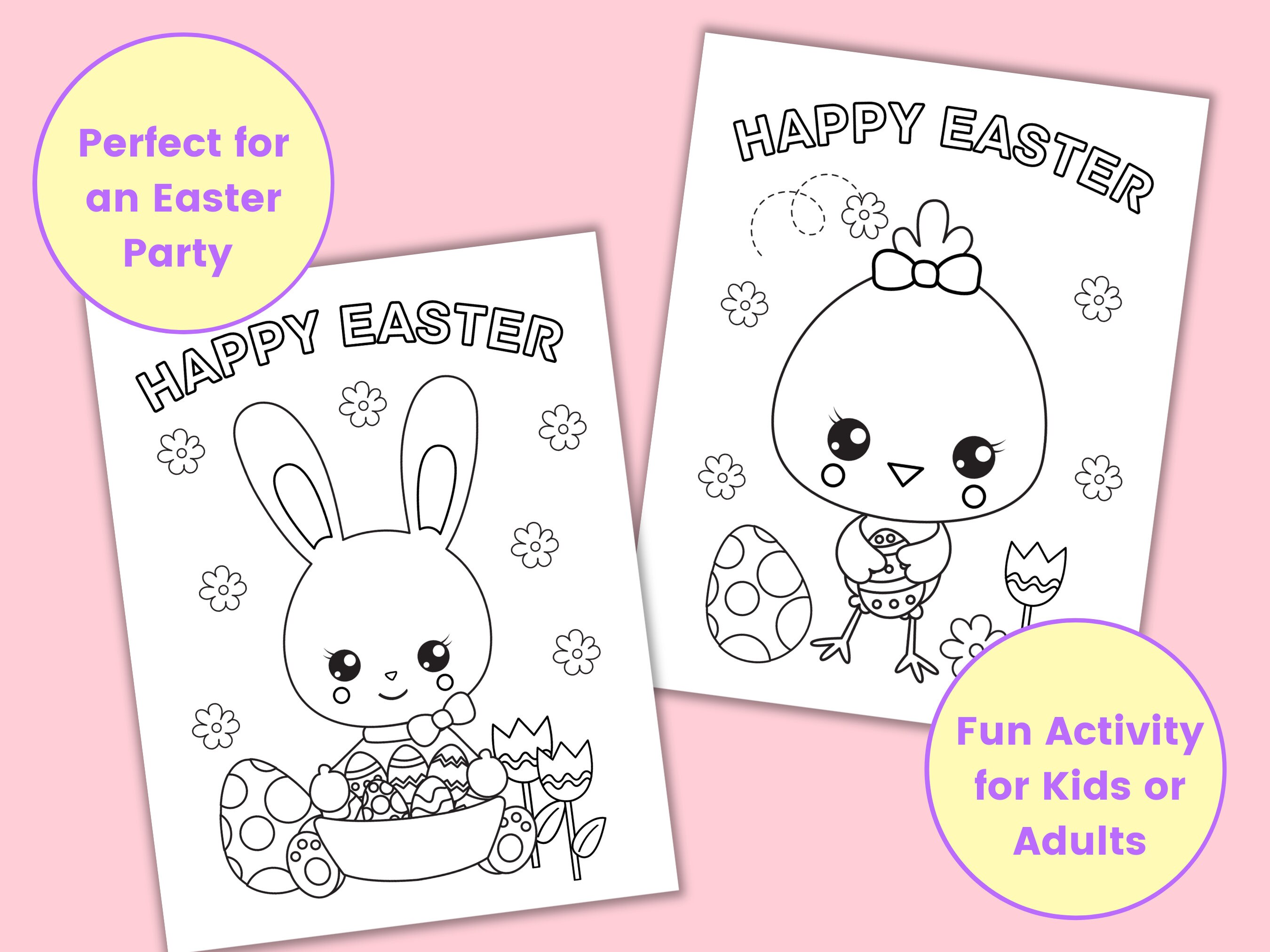 Easter Coloring Pages Printable Coloring Pages for Kids | Etsy