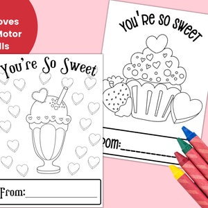 Valentine Cards for Kids, Printable Valentines to Color, Valentine ...