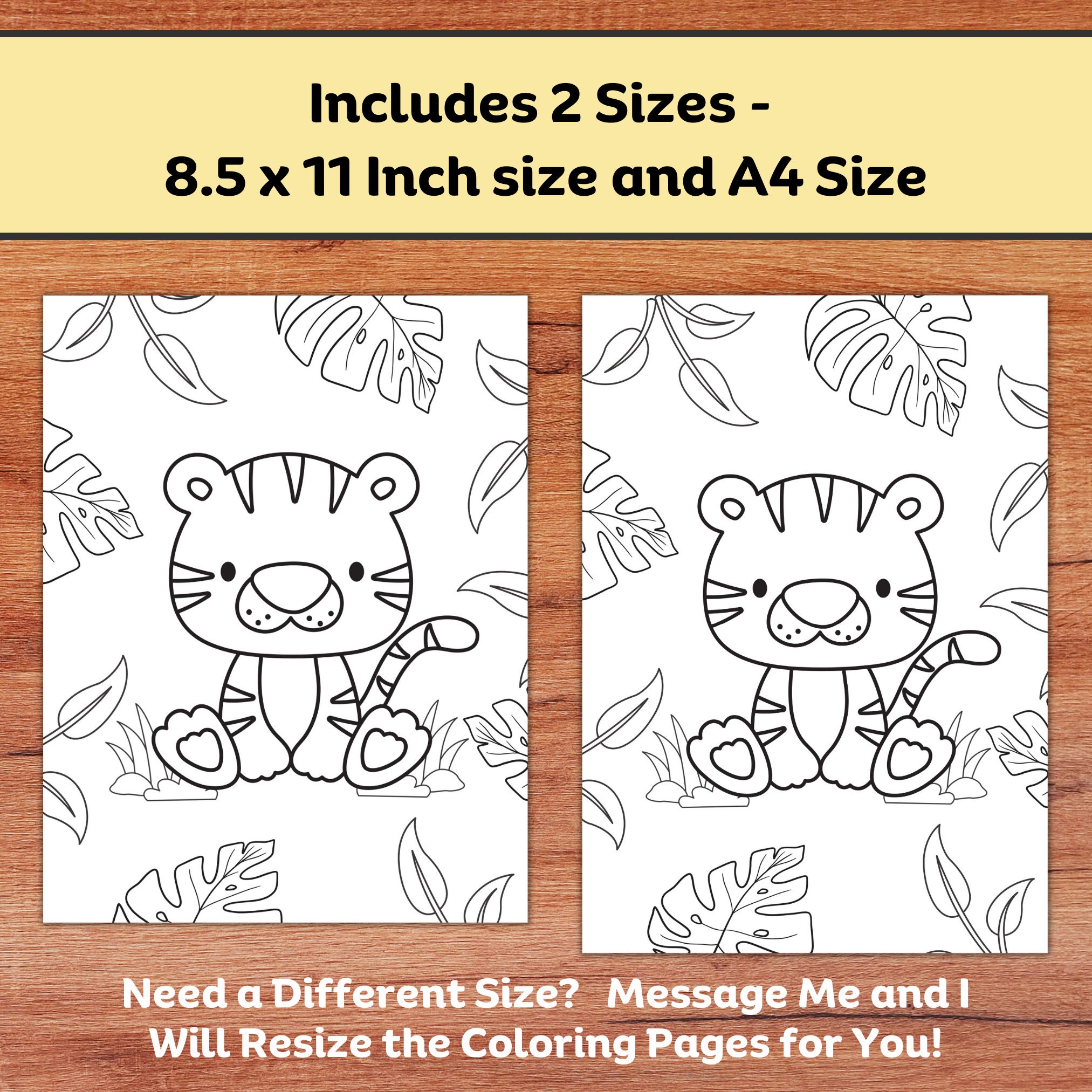 Printable Safari Animals Coloring Pages for Kids Toddler Coloring ...
