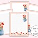 Poppy Stationery, Printable Lined Paper Bundle, Letter Writing Paper ...