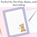 Puppy Stationary, Animal Stationery, Printable Stationery Dog, Printable Paper, Instant Download ...