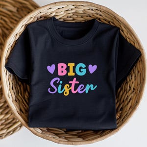 Big Sister Toddler Shirt Announcement Big Sister Gift Big Sister Pregnancy Announcement Big Sister Shirt Big Sister TShirt Cute Toddler Tee