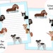 Dog Stationery for Kids, Printable Dog Stationary, Cute Kids Stationary, Dachshund, Boston ...