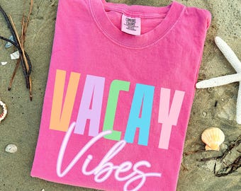Vacay Vibes Shirt Family Trip Shirts Girls Trip Shirt Matching Trip Shirts Beach Vacation Shirt Family Vacation Tee Vacation Shirt Women Tee
