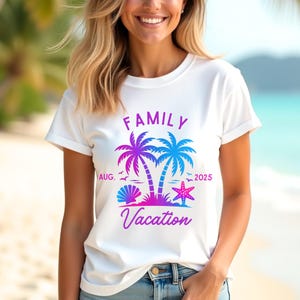 Matching Family Vacation Shirts 2025 Family Matching Vacation Shirt Family Beach Vacation Shirt Summer Vacation T Shirt Tropical Vacation
