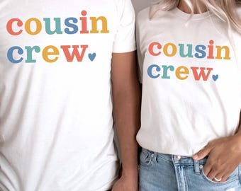 Adult Cousin Shirt Cousin Crew Shirts Adult Family Reunion Shirt Matching Cousin Tee Family Cousin Gifts Cousin Crew Tshirt Family Trip Tees