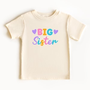 Big Sister Toddler Shirt Announcement Big Sister Gift Big Sister Pregnancy Announcement Big Sister Shirt Big Sister TShirt Cute Toddler Tee