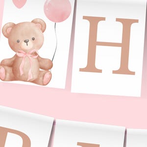 Bear High Chair Banner Beary First Birthday Banner Printable Banner ...