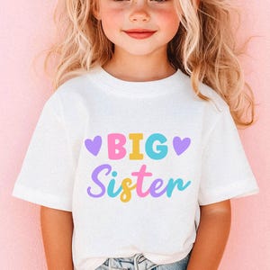 Big Sister Toddler Shirt Announcement Big Sister Gift Big Sister Pregnancy Announcement Big Sister Shirt Big Sister TShirt Cute Toddler Tee