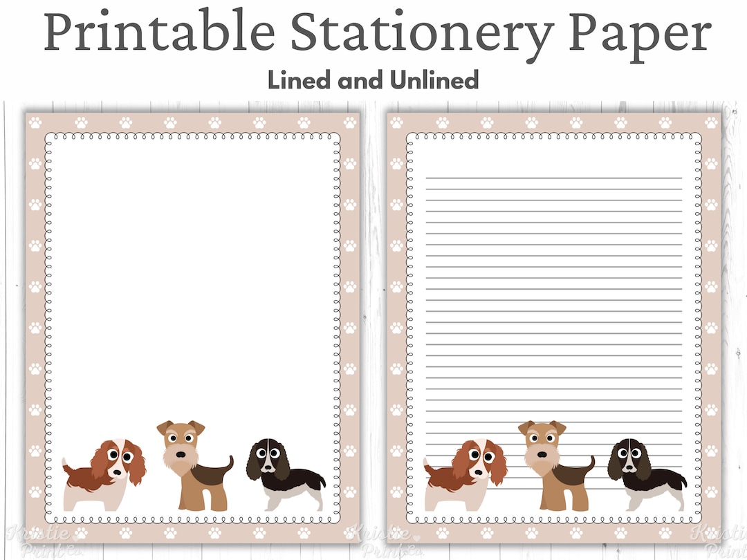 Dog Printable Stationery, 8.5x11, Instant Download, Cute Kids Stationary, Puppy Digital Paper, Printable Paper, Digital Lined Paper, Writing - Etsy dog-printable-stationery-8-5x11-instant-download-cute-kids-stationary-puppy-digital-paper-printable-paper-digital-lined-paper-writing-etsy