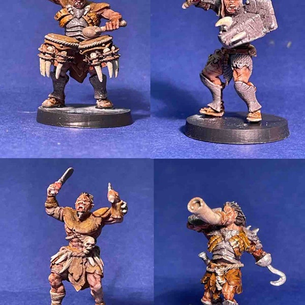 OBSIDIAN ORC "WARBAND 2 " 28mm metal fantasy, gaming miniature, Lotr, Oathmark etc proxy