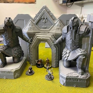 Dwarven Gateway Terrain: 28-32mm Scale, Fantasy Gaming Centrepiece